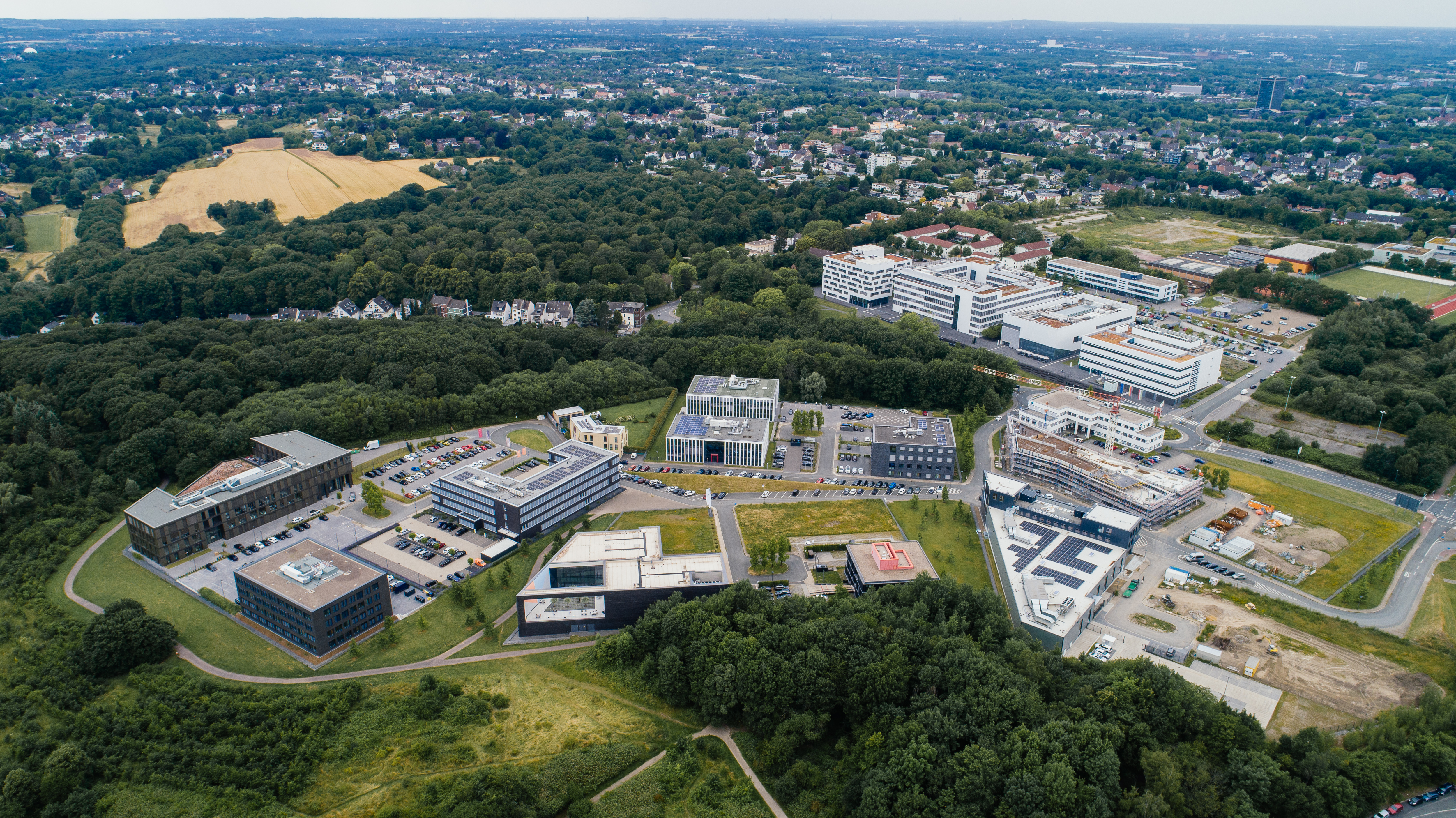 Blick auf den Gesundheitscampus Bochum